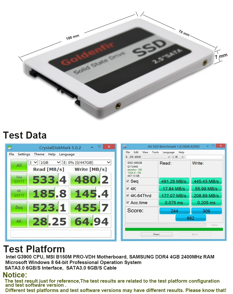 Goldenfir новые SSD 8 ГБ-30 Гб 60 ГБ 120 ГБ 360 ГБ 480 ГБ 960 ГБ 500 г 1 ТБ внутренний laptophard диск для ПК ноутбук ssd 30 Гб