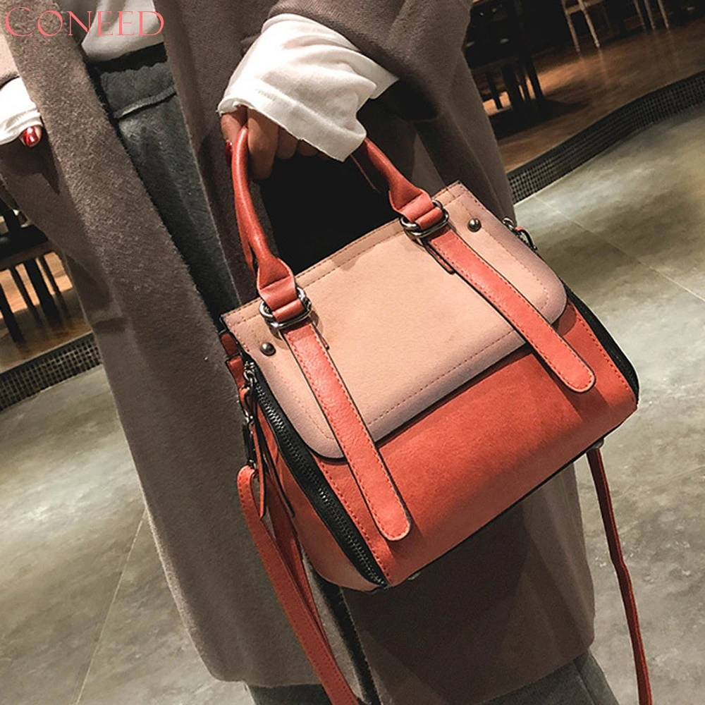 

CONEED Retro Women's Frosted Leather Shoulder Bags With Corssbody Bag&Handbag drop ship ap23m30