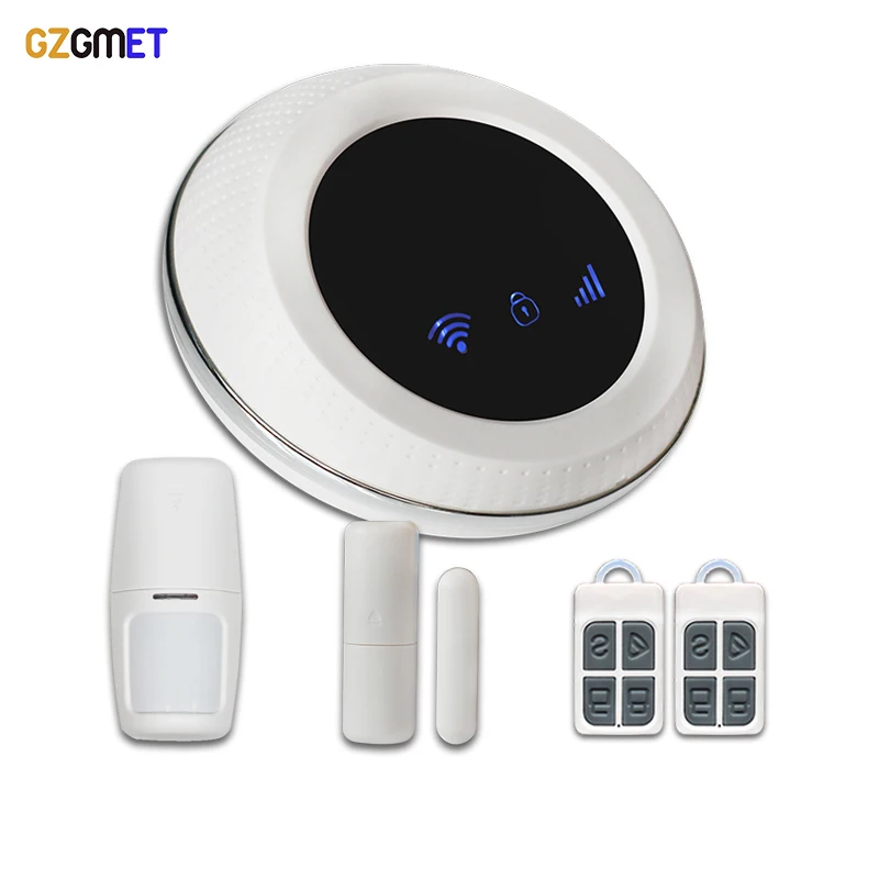 Охранная сигнализация GZGMET 2018 WIFI GSM APP клавиатура беспроводная умная домашняя