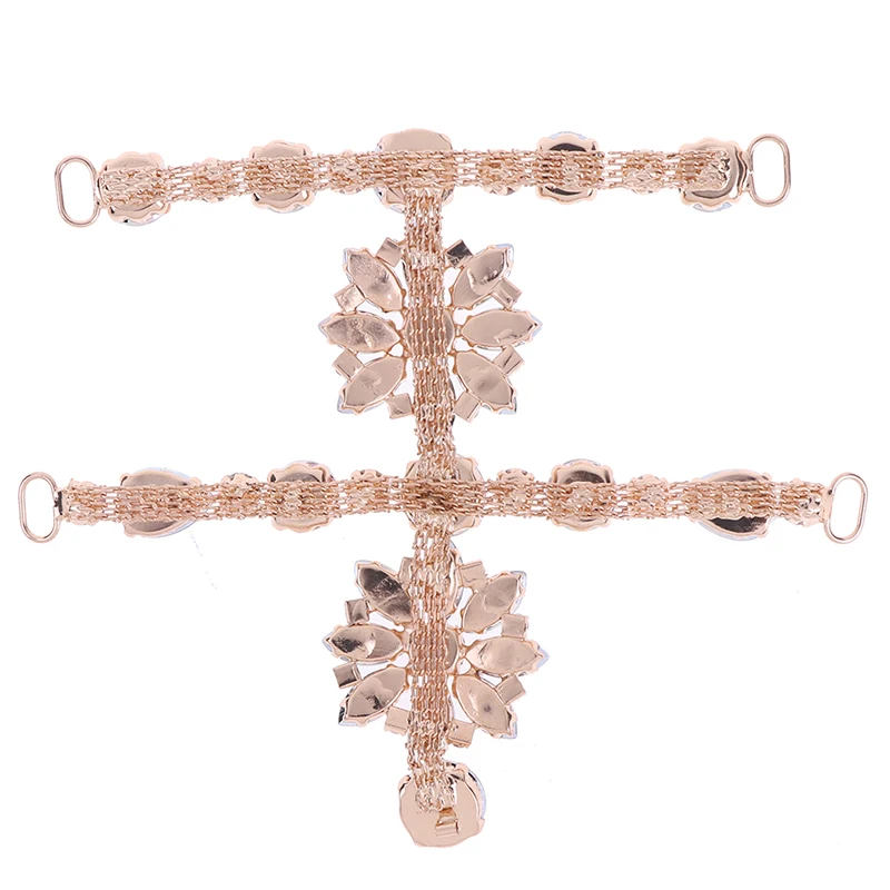 

NEW Acrylic Chain Shoe Buckle Women Rhinestone Crystal Shoes Clip Buckle Sandals Charm Accessories
