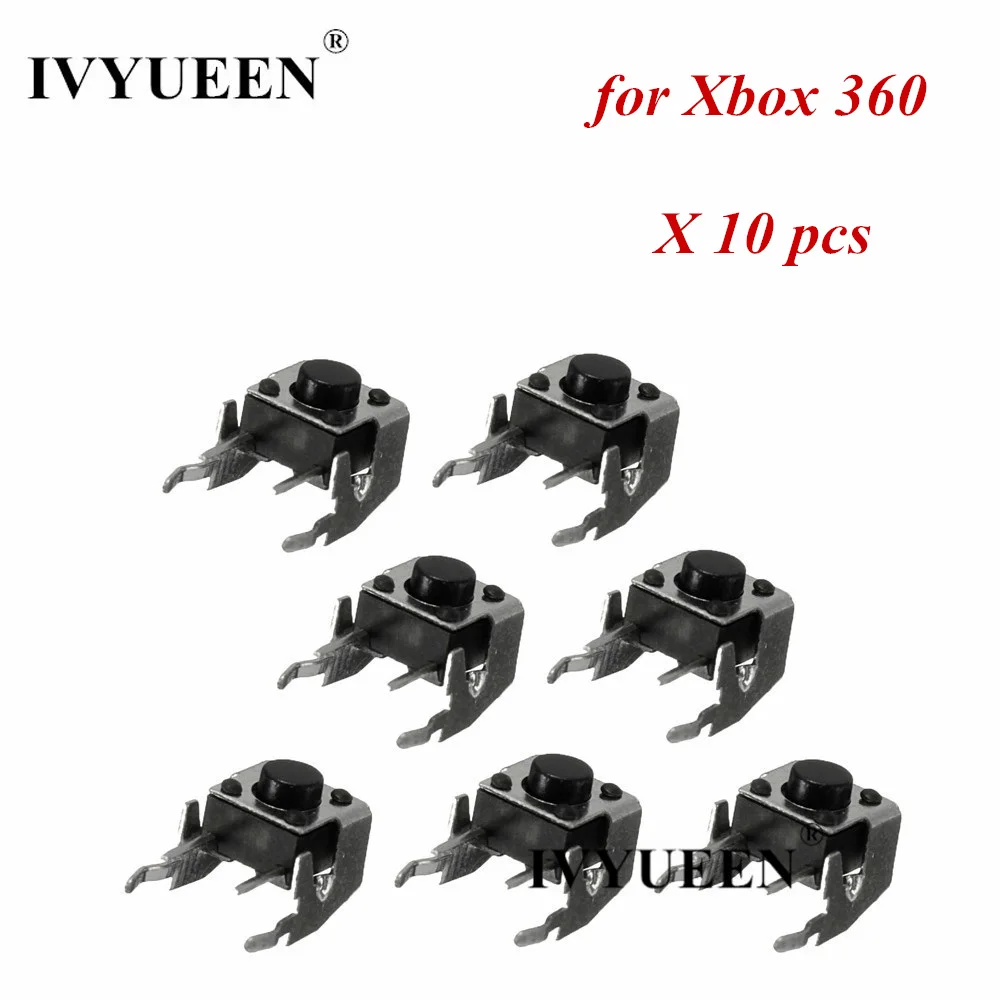 

IVYUEEN 10 pcs Original RB LB Bumper Button Switch Repair For Microsoft Xbox 360 One Controller Black Trigger Parts Accessories