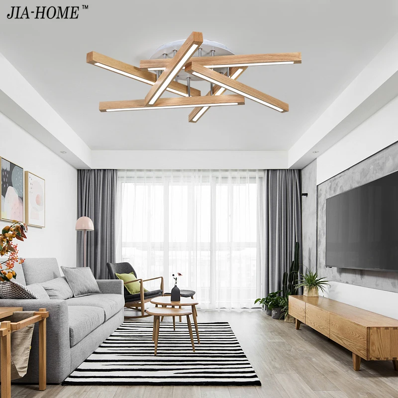 

Ceiling Lights wooden Lampshades for living room bedroom Lamparas de techo Surface Mount Indoor Lamp Home Lighting Fixtures