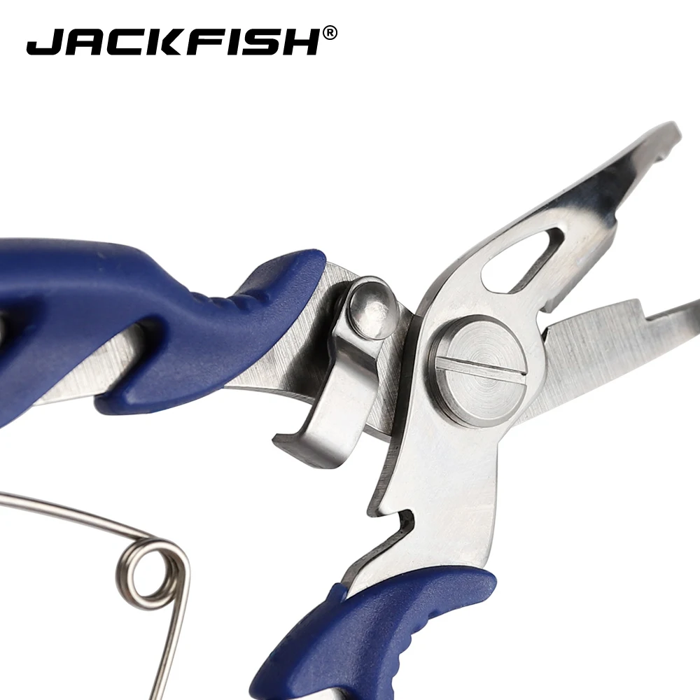 JACKFISH из нержавеющей стали рыболовные плоскогубцы с посылка 3 Цвета Ножницы леска резак удалить крючок Рыболовные снасти инструмент