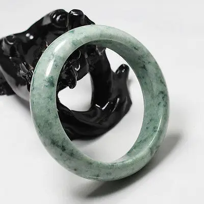 

0388 Natural Green Jadeite Jade Gems Bangle Bracelet