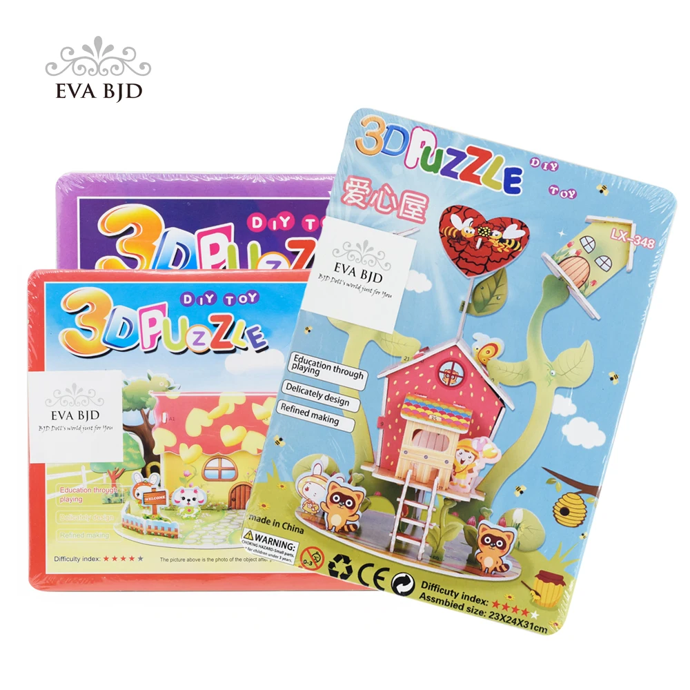 

3d puzzle Cardbo Forest villa model kit models & building toy children puzzle 3D wooden paper puzzle board game C0015-11-20