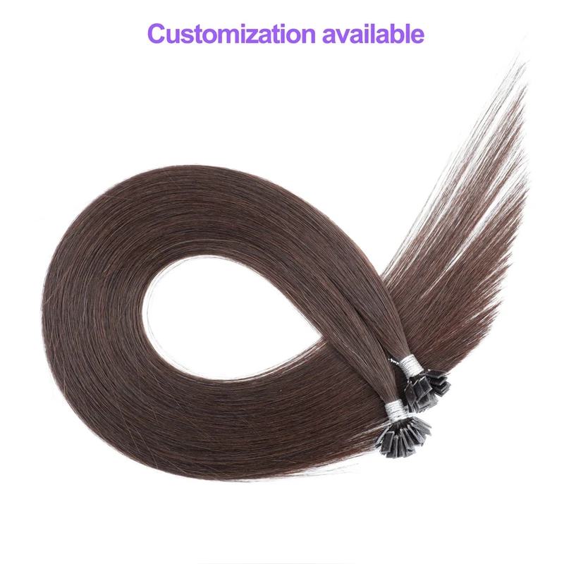 

Sobeauty Straight Keratin Capsules Human Fusion Hair Nail Tip Remy Pre Bonded Hair Extension 20" 0.8g/s 50g