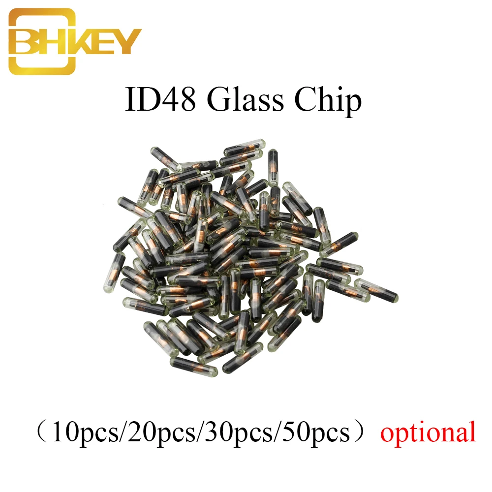 Автомобильный ключ BHKEY 10X 20X 30X 50X 100X стеклянный транспондер ID48 ID 48 чипов T6