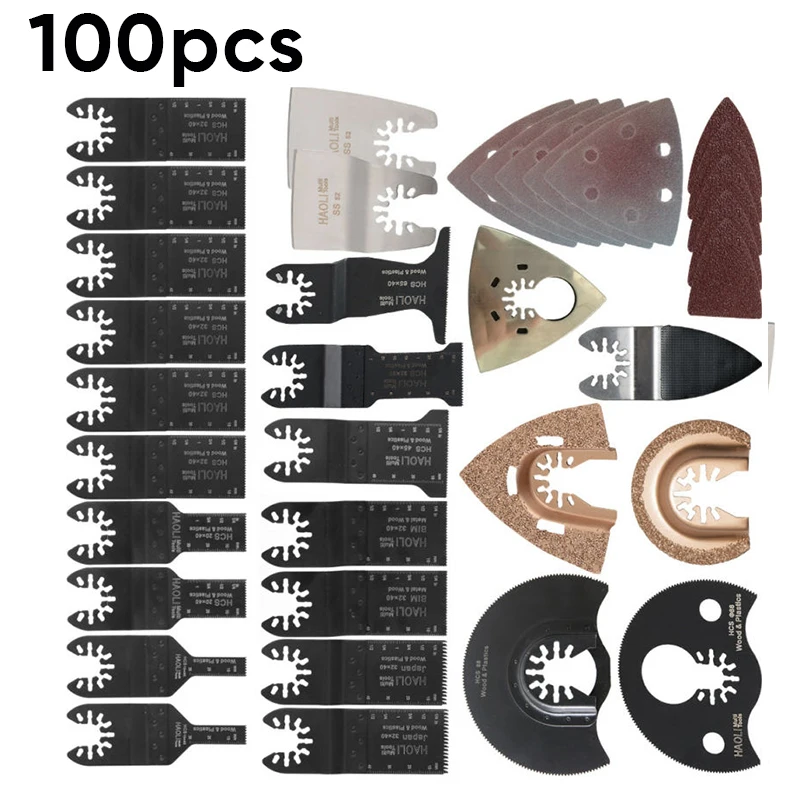 Режущие переключатели из лиственных пород пилы 100 шт набор осциллирующих многофункциональных инструментов