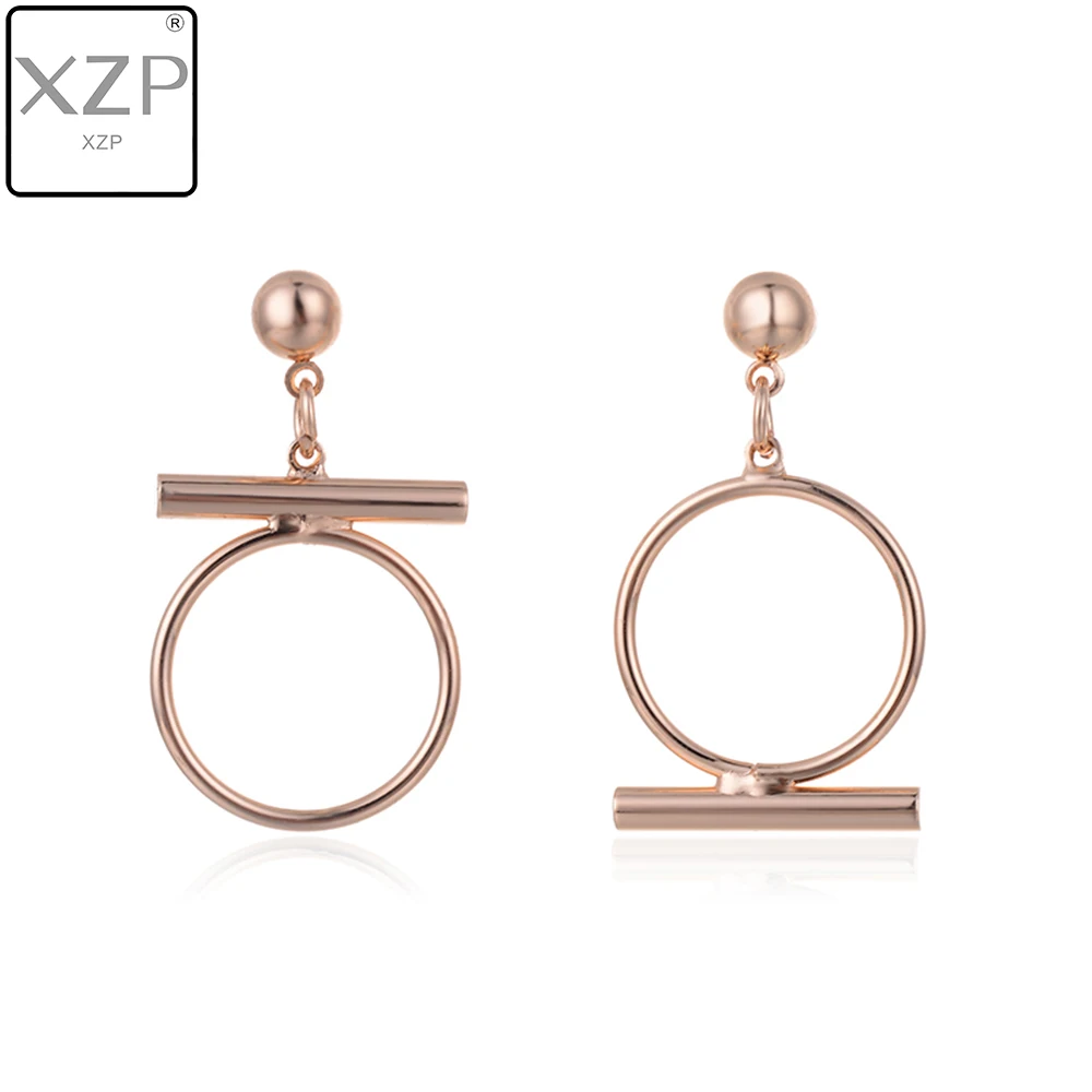 

XZP Fashion Album Earrings for Women Men Asymmetric Kpop Jewelry Boys DNA Earing Geometric Korean Earrings For Women Bijoux Gift
