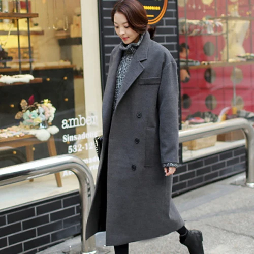 New arrival 2017 winter wool coat women loose cocoon thickening warm woolen coat outerwear large size New arrival 2017 winter wool coat women loose cocoon thickening warm woolen coat outerwear large size