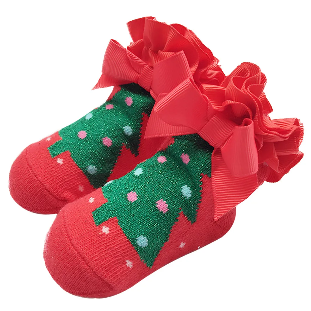 

Lovely Baby Girls Socks Mesh Lace Christmas Princess socks for newborns baby girl socks anti slip sock for kids a604