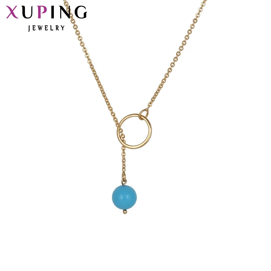 

Xuping Fashion Necklace New Design Big Long Necklace Gold Color Necklace Unisex Chain Jewelry Top Sale Gift 42250