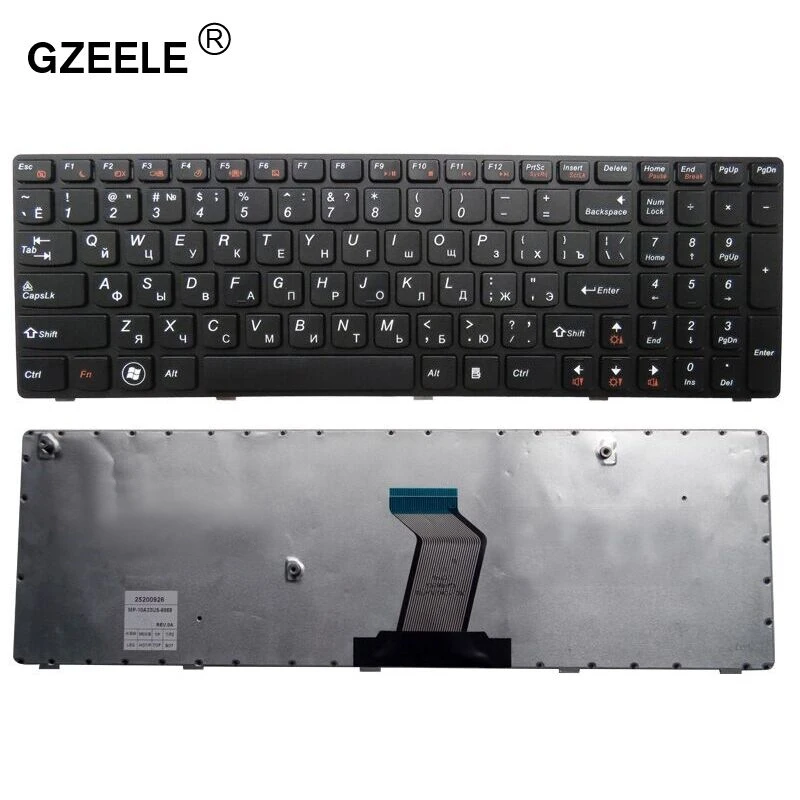 Gzeele RU Клавиатура для ноутбука LENOVO 25013347 25201000 9Z. N5SSW. G0R 9Z. N5SSW. L0R 9Z. N5SSW. R0R MP-10A33SU-6861 MP-10A36SU-6863 RU