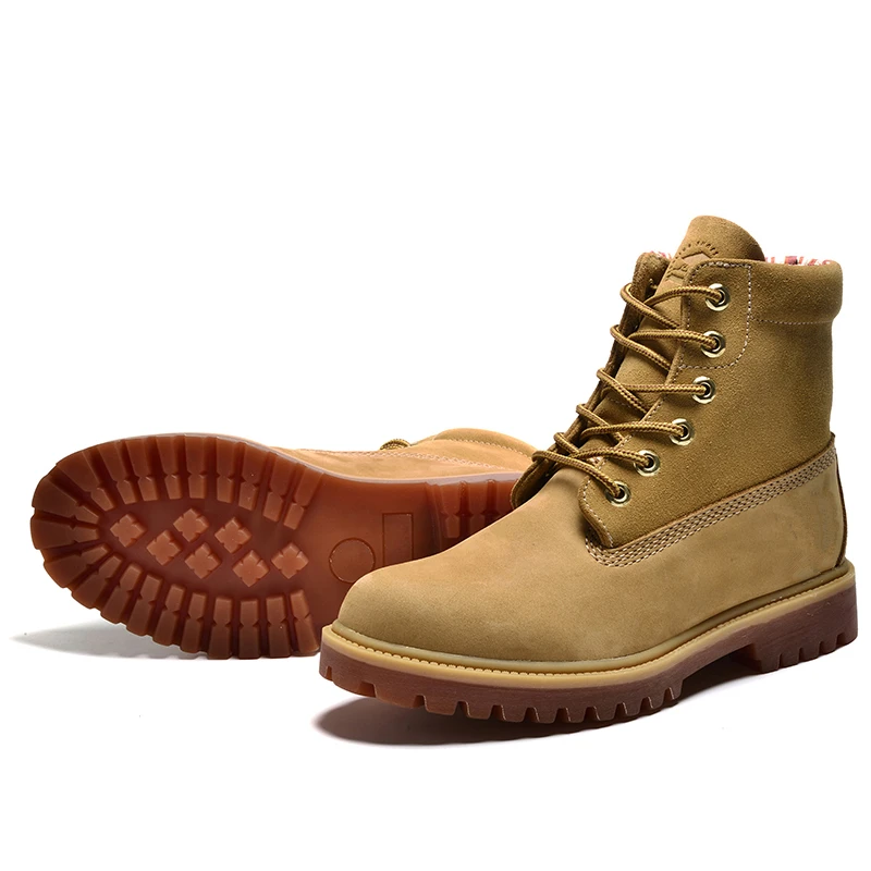 Весна-Осень, мужские ботинки из натуральной кожи, рабочие ботинки, горные ботинки, винтажные полуботинки, высокое качество, Размеры: 39-44