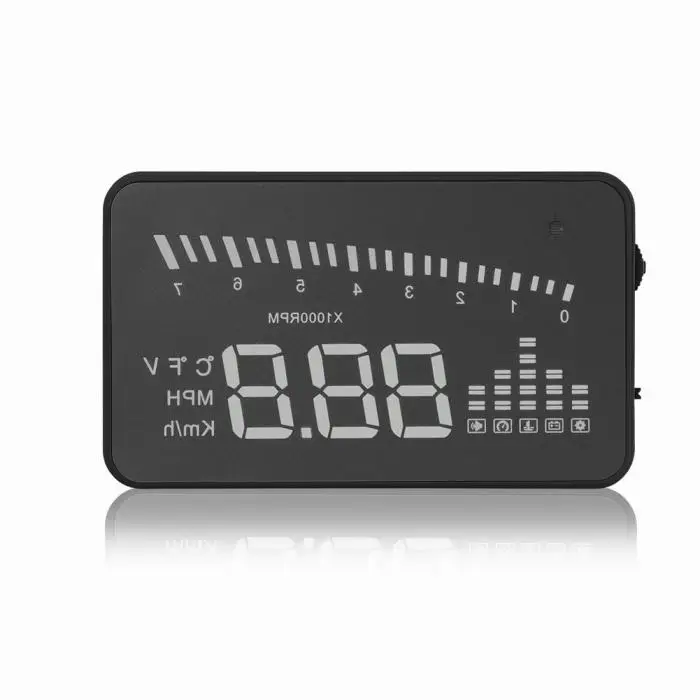 X5 HUD Дисплей автомобильный Стайлинг скоростной сигнализации OBD II автоматический измеритель скорости NR