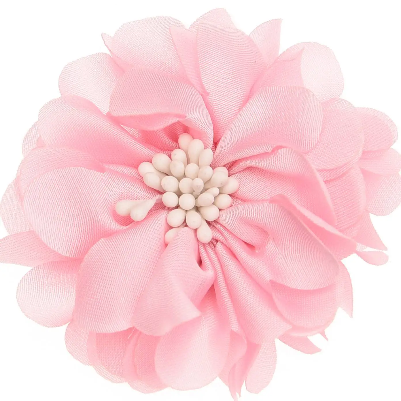 10PCS Chiffon Flowers blossom Hair Accessoreis Wedding decoration flower No Hair Bow Barrette Boutique Head wrap DIY Accessory - Цвет: Pink