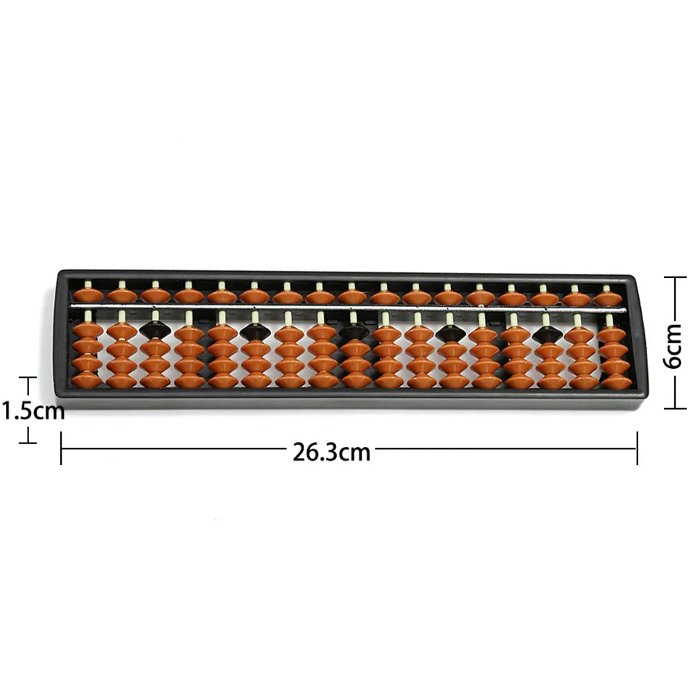 Educational Toys New 17 Digits Abacus Soroban Beads Column Kid Math Learning Aid Calculating Tool Premium