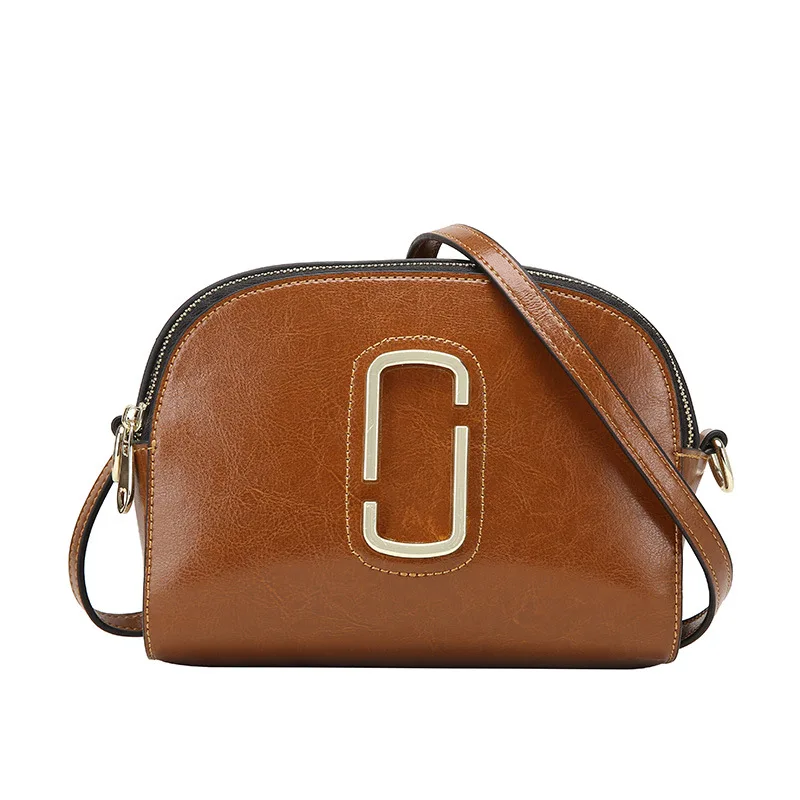

Women Crossbody Bag Fashion Genuine Leather Semicircle Saddle Small Square Shoulder Bags for Female Handbags Designer bolsas
