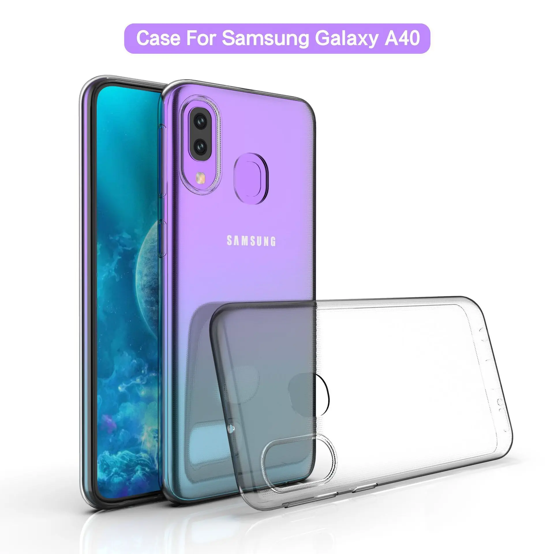Чехол для телефона Samsung Galaxy A10 A20 A30 A40 A50 A70 A80, прозрачные силиконовые чехлы из ТПУ, чехлы, Капа A 50 30 20 40