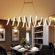 Minimalismo moderno led luces colgantes para comedor bar cocina de aluminio colgante de acrílico led de la lámpara pendiente fixture free gratis