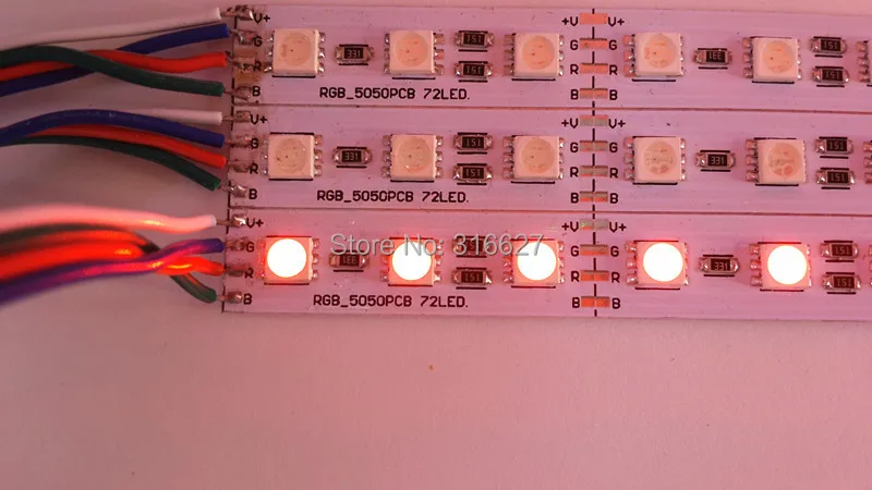 Жесткая светодиодная лента 5050SMD 36LED S/PC 12 В 50 дюймов|strip light|pc ledled rgb |