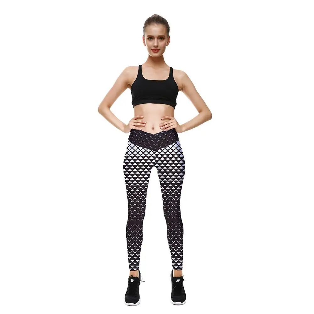 Maoxzon женские в горошек Высокая Талия Active Фитнес тонкие леггинсы девушку