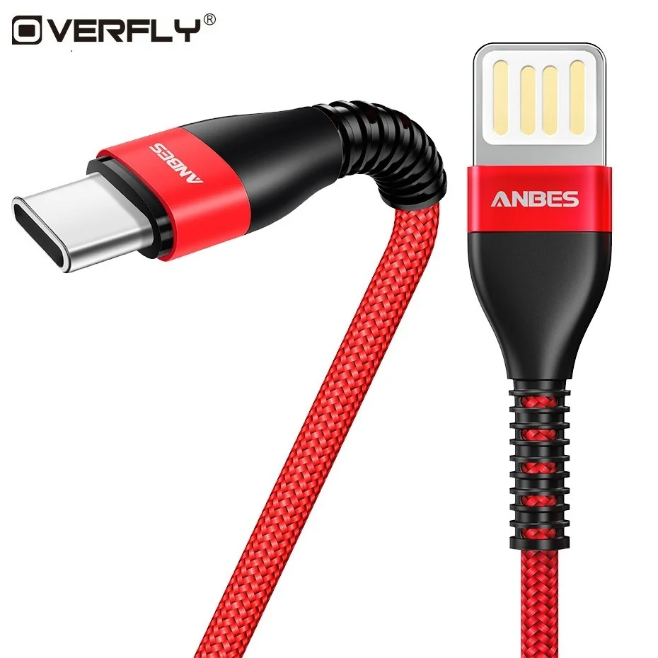 

Overfly Micro USB Type C Cable for Android Xiaomi 1M 2M Fast Chargering USB C Cables Data Sync Cord Phone Cables for Samsung s8