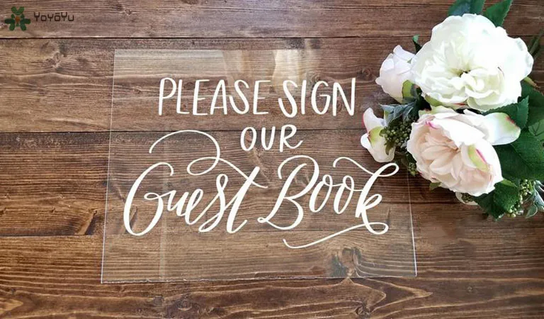 

Please Sign Our Guest Book Wall Sticker Wedding Decoration Welcome Sign Gift Table Sign Removable Chalkboard Decor QQ491