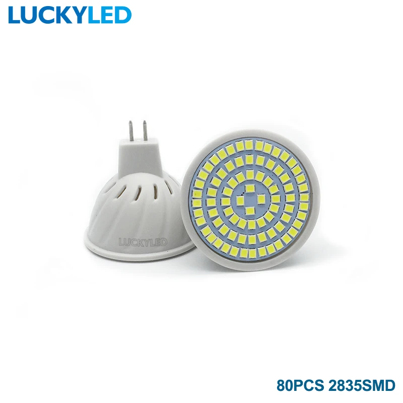 LUCKYLED Bombillas светодиодный GU5.3 AC 220 V/110 V 3W 4W 5W 6W SMD 2835/5730 светодиодный прожектор для дома