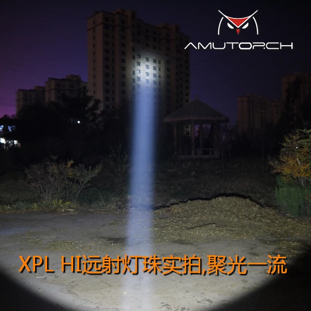 AMUTORCH JM26 CREE XPL HI/HD/SST40 мощный светодиодный фонарь с двойным переключателем тактический фонарь 1*26650