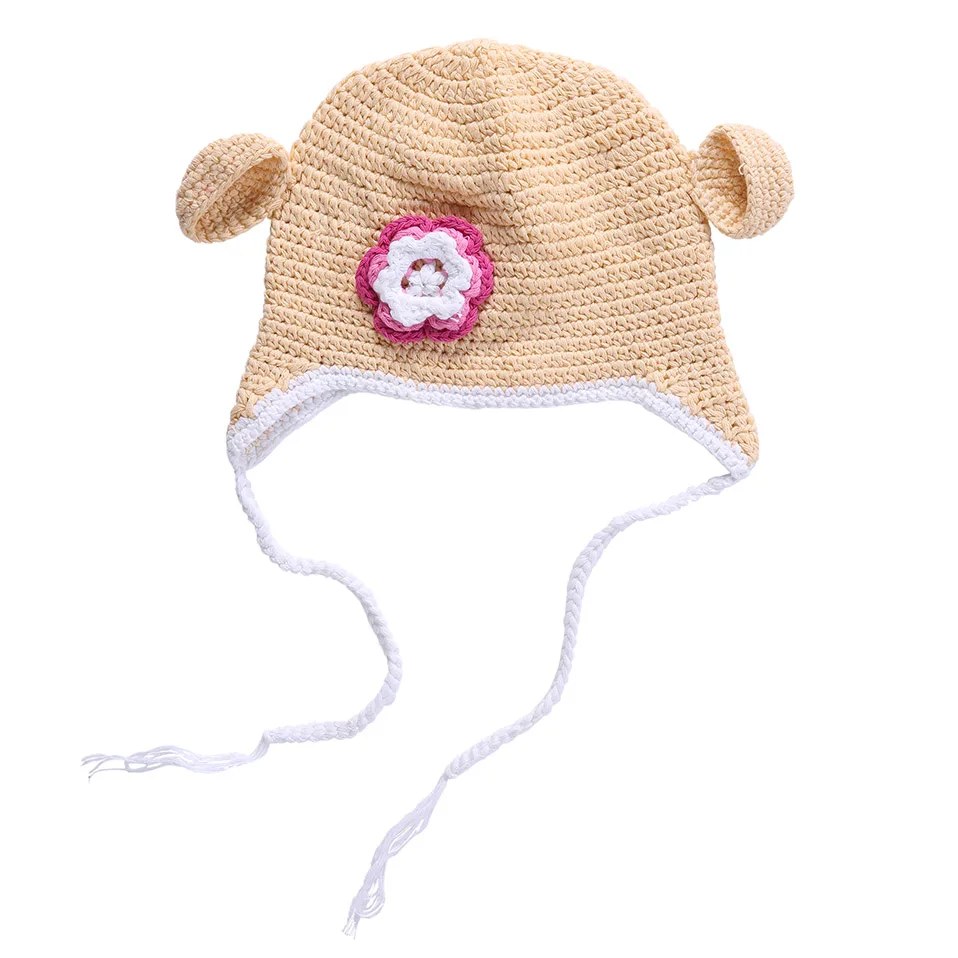 Pettigirl New Arrival Baby Apricot Hats Rabbit Ear Adjustable Caps Toddler Autumn Winter Children Clothing KC00101-20 | Детская одежда