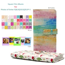 CAIUL квадратный фильм альбом для Fujifilm Instax SQ20 SQ10 SQ6 SP-3 пленка с наклейками на границах и настольная рамка стенд фоторамки