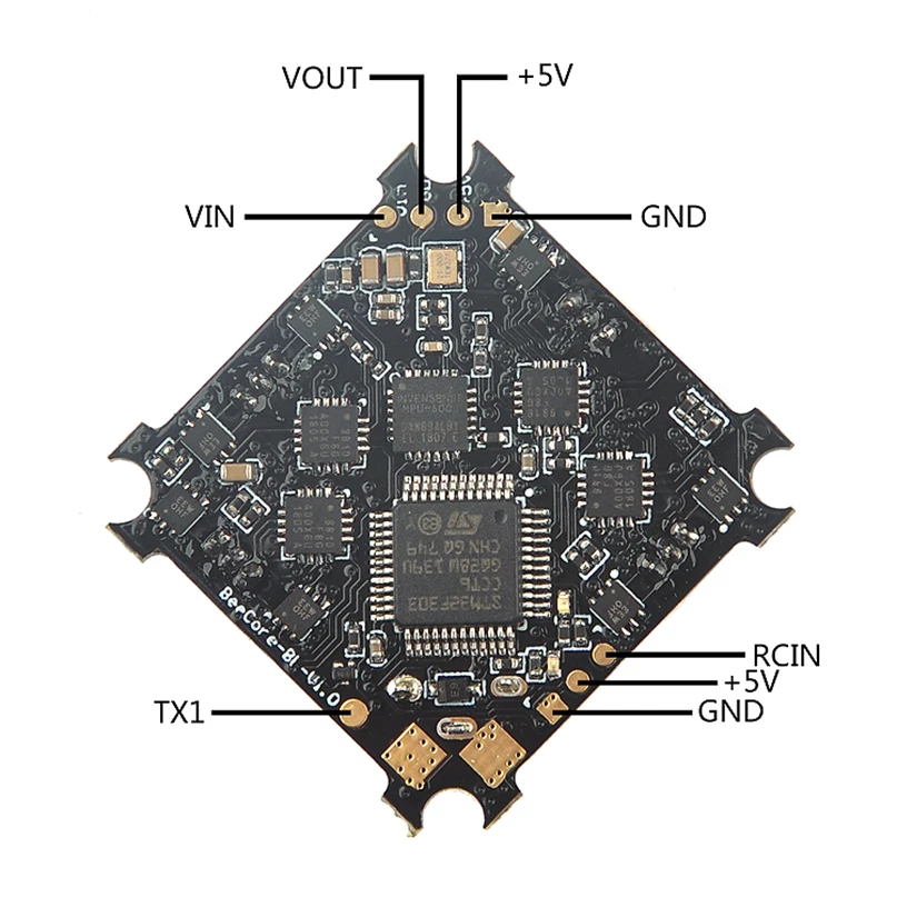 Beecore_BL F3 1S бесщеточный Полетный контроллер встроенный с ESC и OSD для FPV гоночного