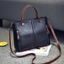 Women leather handbags women bag the new spring and summer bags manufacturers wax leather fashion bags Handbag