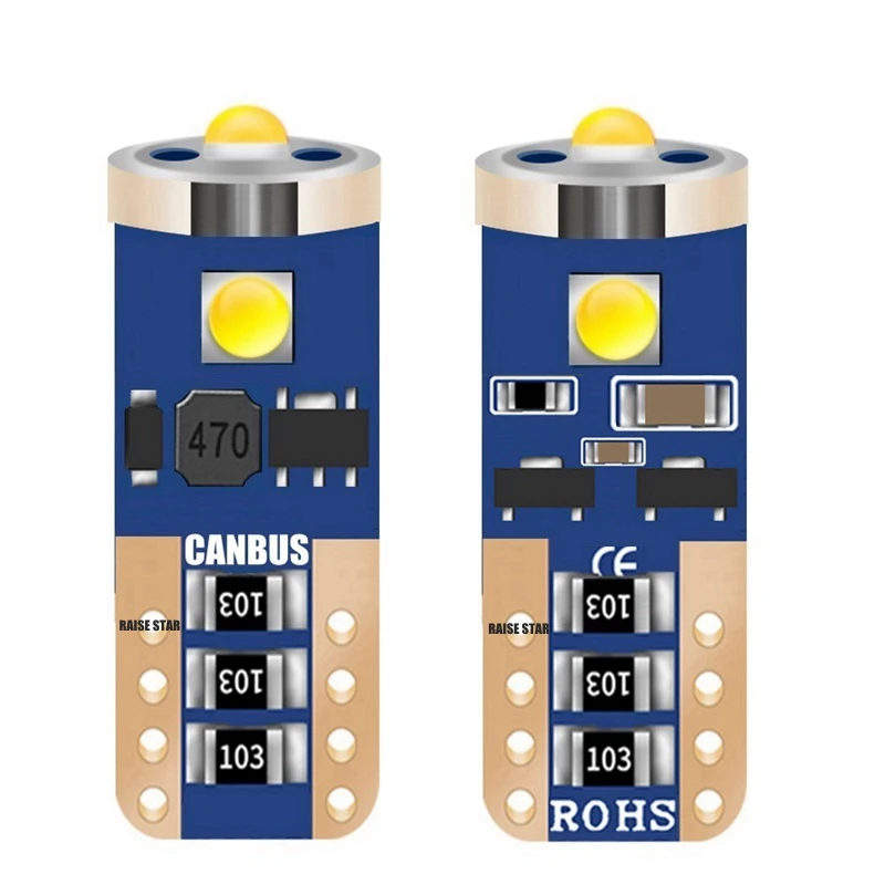 1 шт. T10 W5W Cree Chip LED CANBUS без ошибок Автомобильная купольная лампа для чтения мотор
