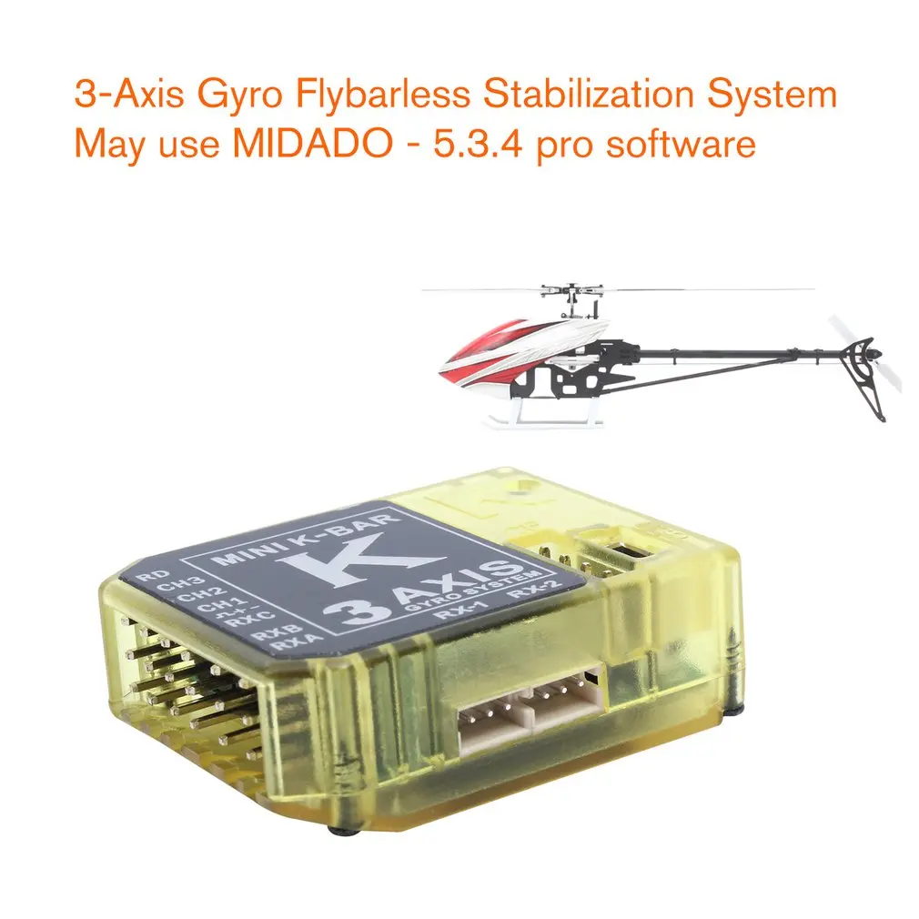 ALZRC MINI K BAR V2 3 Axis Gyro Flybarless система стабилизации для RC беспилотный вертолет запчасти