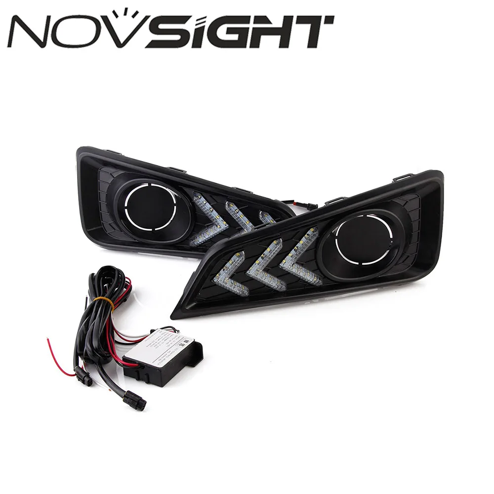 

NOVSIGHT New Car LED DRL Daytime Running Lights Driving Lamp Daylight 12V For Honda City 2015-2017 D25
