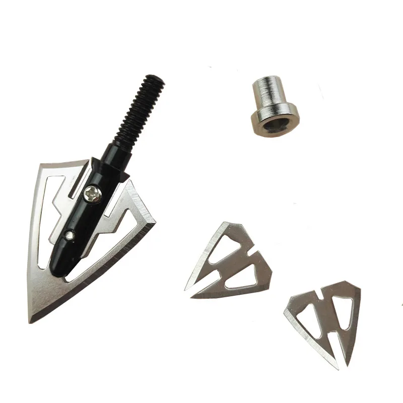 Silver F15 Fighter Broadhead Arrow Head Hunting Point Tips for Composite  Recurve Bow Longbow Crossbow - AliExpress