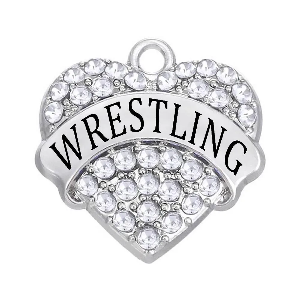 Модная металлическая подвеска в форме сердца искусственное слово для борьбы