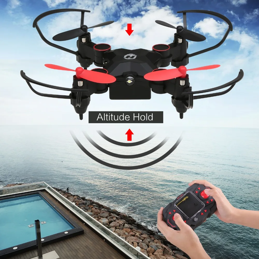 Святой камень HS190 мини Drone Quadcopter квадрокоптер Headless режим гонки Дрон складной карманный Вертолет игрушки подарки для начинающих
