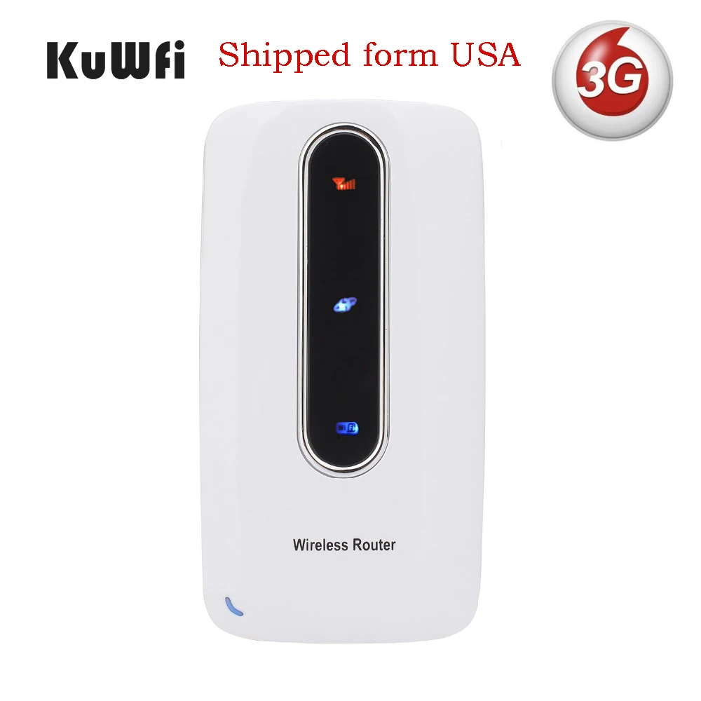 

US Shipping 3G Wireless Wifi Router Wifi Repeater 3000mAh Power Bank Travel Router With SIM Card Slot&RJ45 Support WCDMA