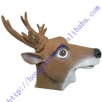 

Funny Full Head Latex deer head mask for Cristmas Masquerade Party Cosplay