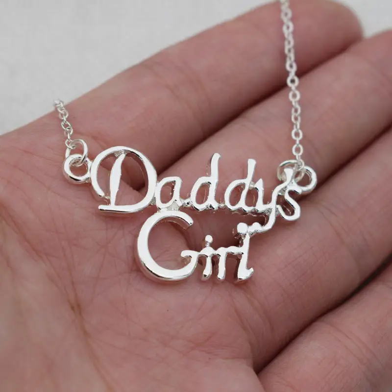 SanLan Daddy's Girl золотое ожерелье девочка дети Любовь День отца подарок для папы
