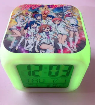 

Japanese Anime Love Live 7 Color Change Glowing Alarm Clock 141078