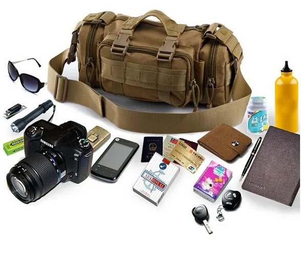 Тактическая Сумка MOLLE, 3 P, холщовая, практичная, Спортивная, походная, военная, Спортивная, тактическая сумка, рюкзак, сумка для камеры