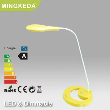 kids touch switch durable 6 W plastic yellow flexible warm white dimmable energy saving fashion led desk light | Лампы и освещение