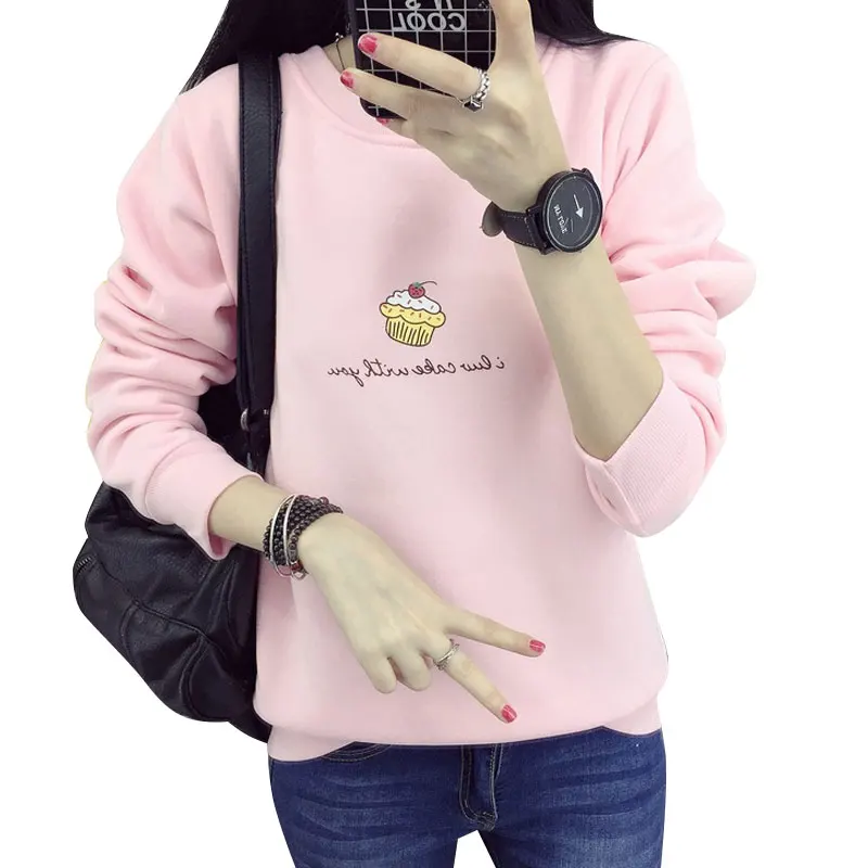 Sudadera Mujer Harajuku helado Cachemira con capucha