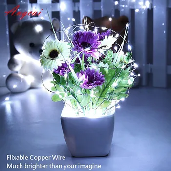

CR2032 Battery Operated silver Multicolor Wire Mini tiny Fairy Light String Good gifts wedding party holiday decor 2M 20bulbs