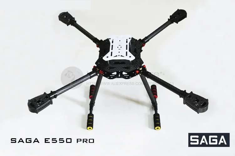 

DIY FPV drones SAGA E550 pro umbrella folding 3K pure carbon fiber quadcopter frame with landing gear