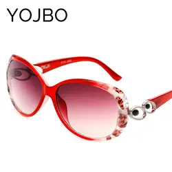YOJBO Роскошные Винтаж Ретро Зеркало Круглый Солнцезащитные очки для женщин для 2019 оригинальные модные брендовая Дизайнерская обувь высо